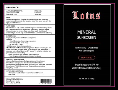 Package Label (Lotus 202)